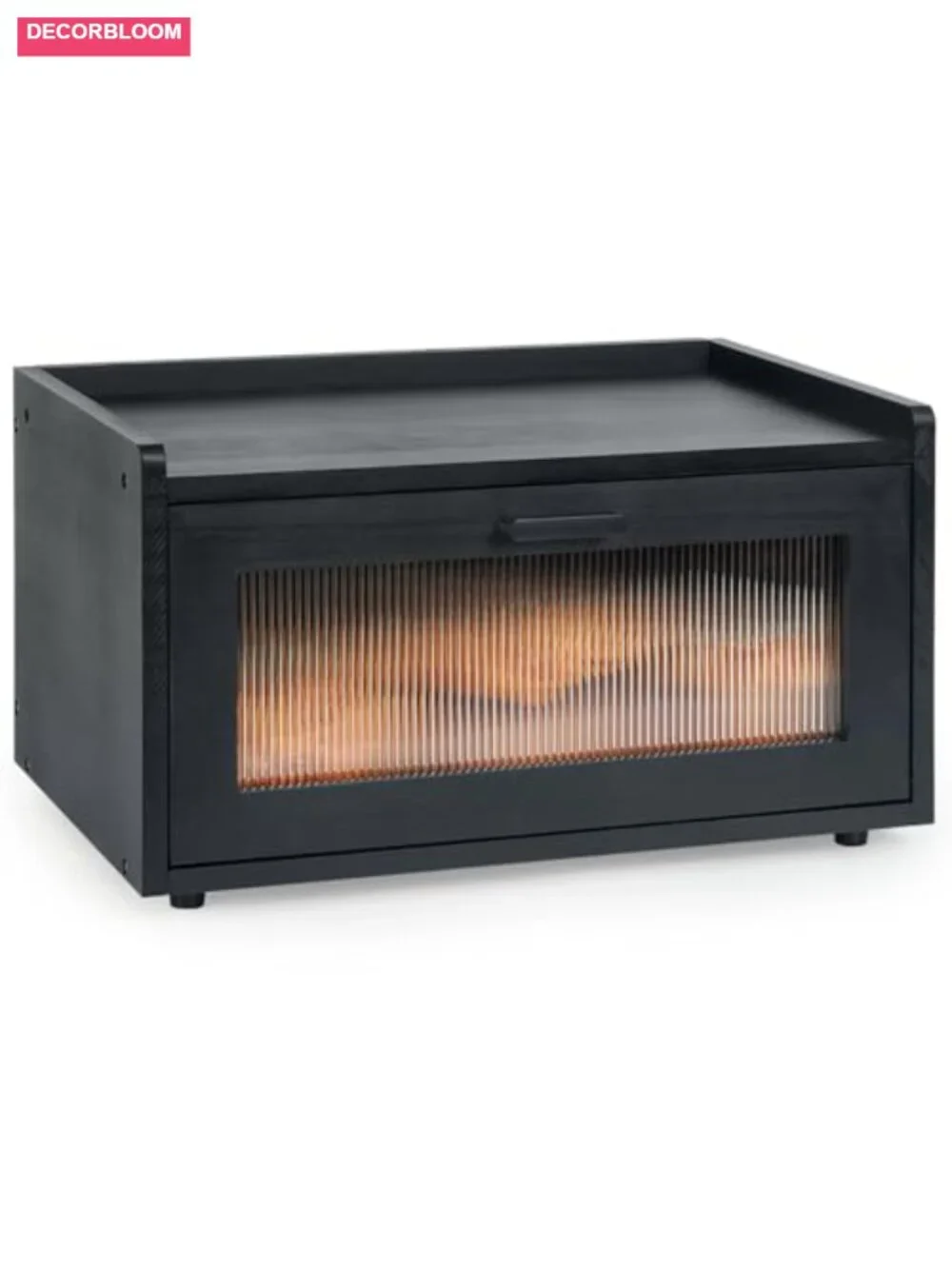 Stackable Pine Wood Bread Box with Magnetic Acrylic Door